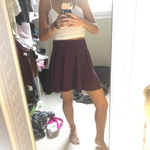 H&M dark purple mini skirt